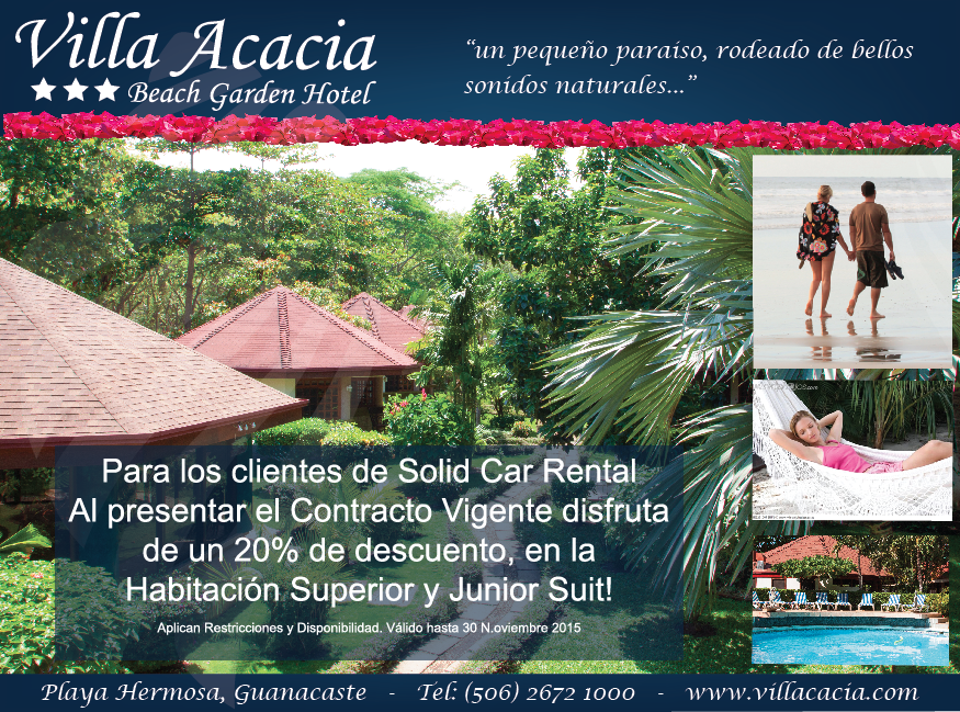 Villas Acacia Costa Rica Solid Rent a Car 