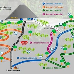 El Silencio Volcano, map